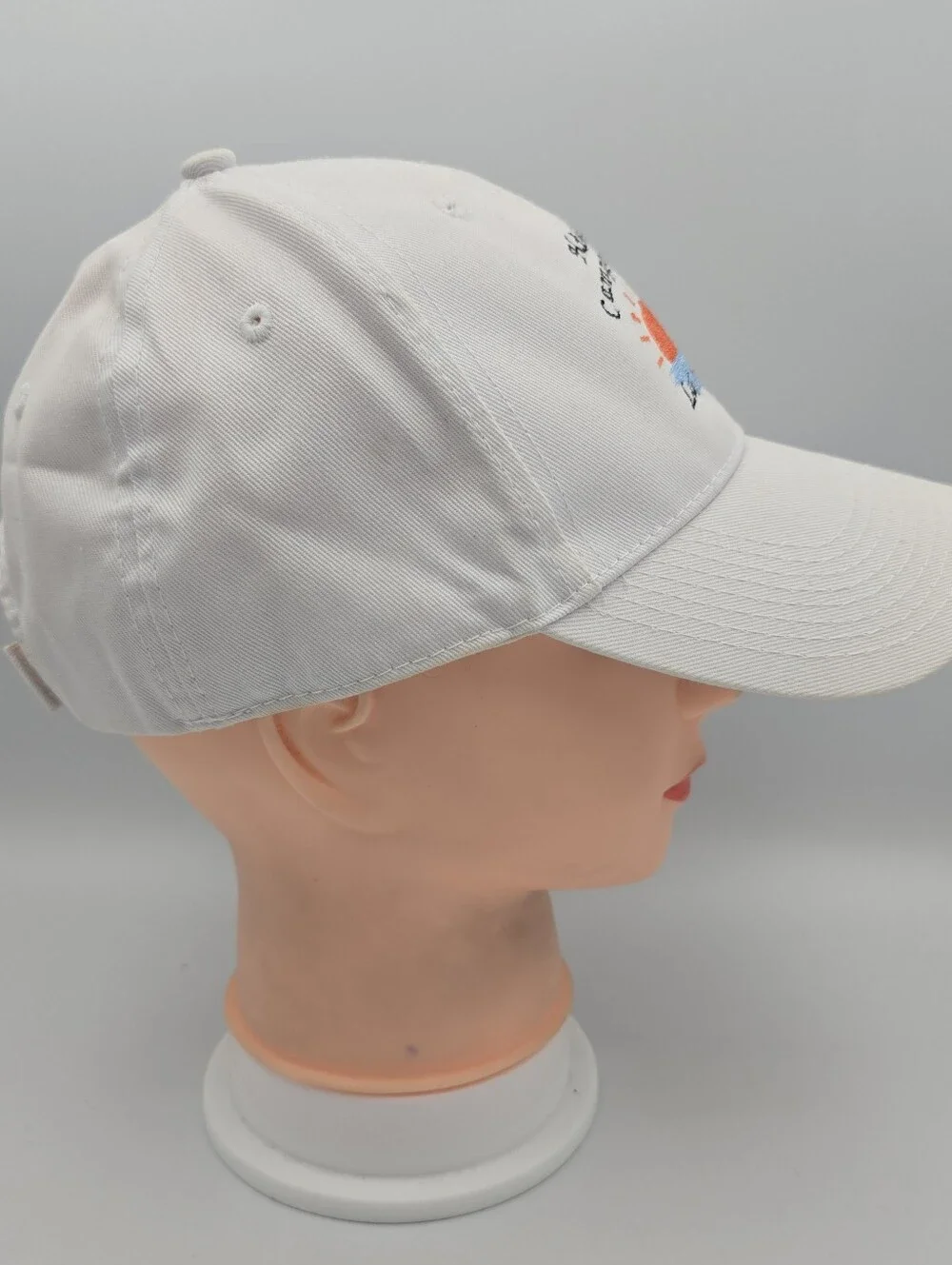 ENZA Hi-Vue Campground Lake Gage Indiana White Adjustable Hat